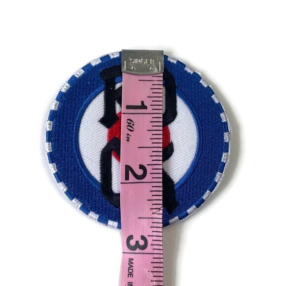 ROCK Red White Blue Embroidered Patch - Picture 2 of 3